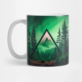 Mystical Mountain Triangle Mug